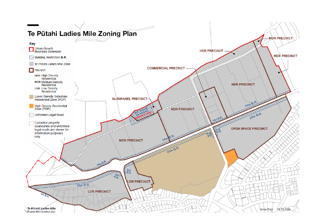 Map Ladies Mile Ladies Mile zoning plan